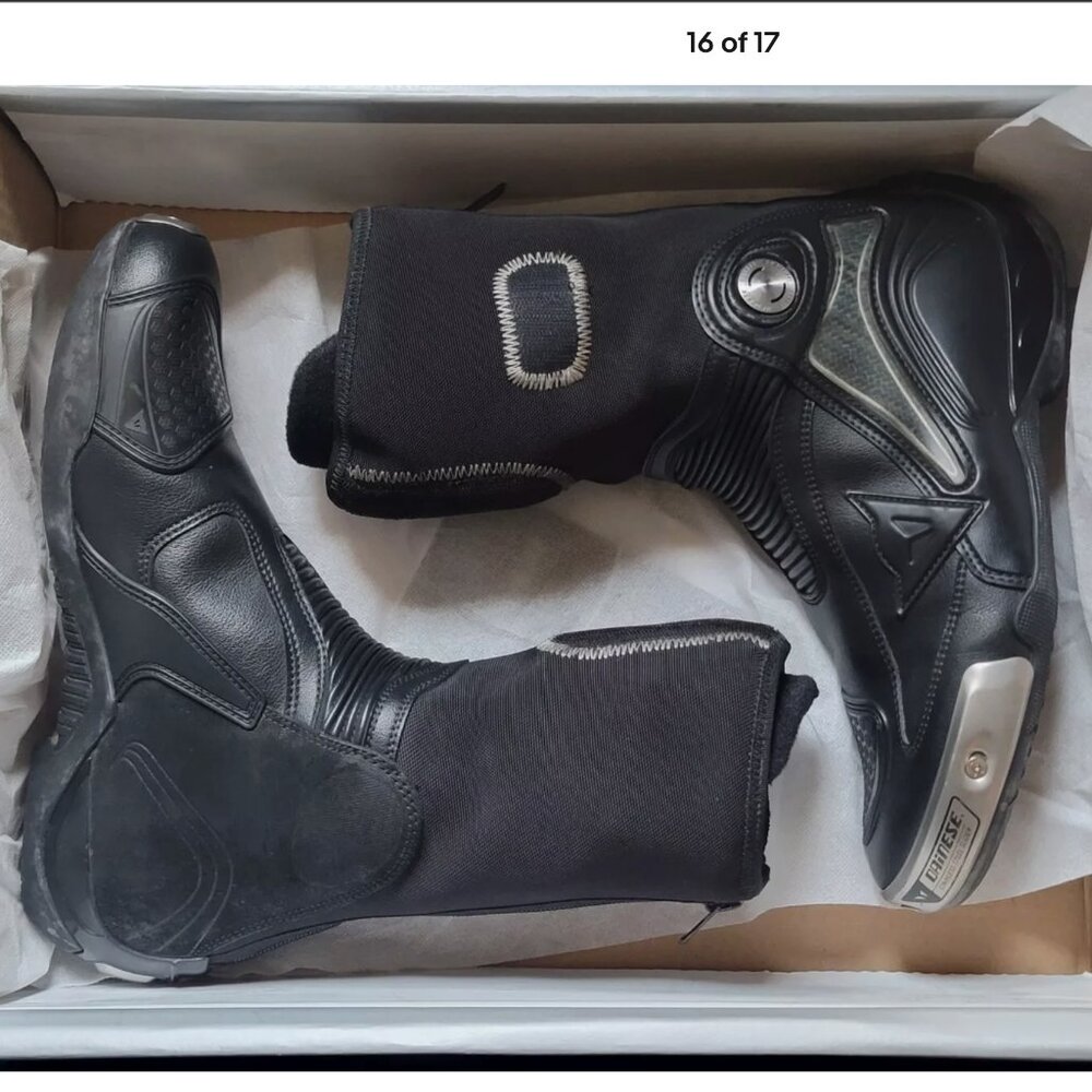 Dainese R Axial Pro In Motorcycle Boots Black Internal Carbon Men's US 8.5 MINT - Picture 16 of 16